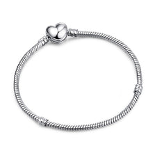 Load image into Gallery viewer, New Silver Plated Charm Bracelet Rose Gold Snake Chain Fit Pan Basic Bracelets For Fashion Women Charms Beads DIY Jewelry