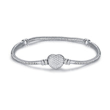 Load image into Gallery viewer, New Silver Plated Charm Bracelet Rose Gold Snake Chain Fit Pan Basic Bracelets For Fashion Women Charms Beads DIY Jewelry