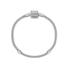 Load image into Gallery viewer, New Silver Plated Charm Bracelet Rose Gold Snake Chain Fit Pan Basic Bracelets For Fashion Women Charms Beads DIY Jewelry