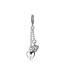 Load image into Gallery viewer, New Original Silver Plated Bead Alloy Family Mother Love Heart Pendant Charm Fit Pandora Bracelet Necklace DIY Women Jewelry